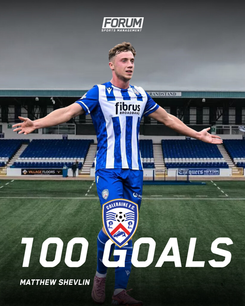 Shevlin Hits 100 Goals for Coleraine